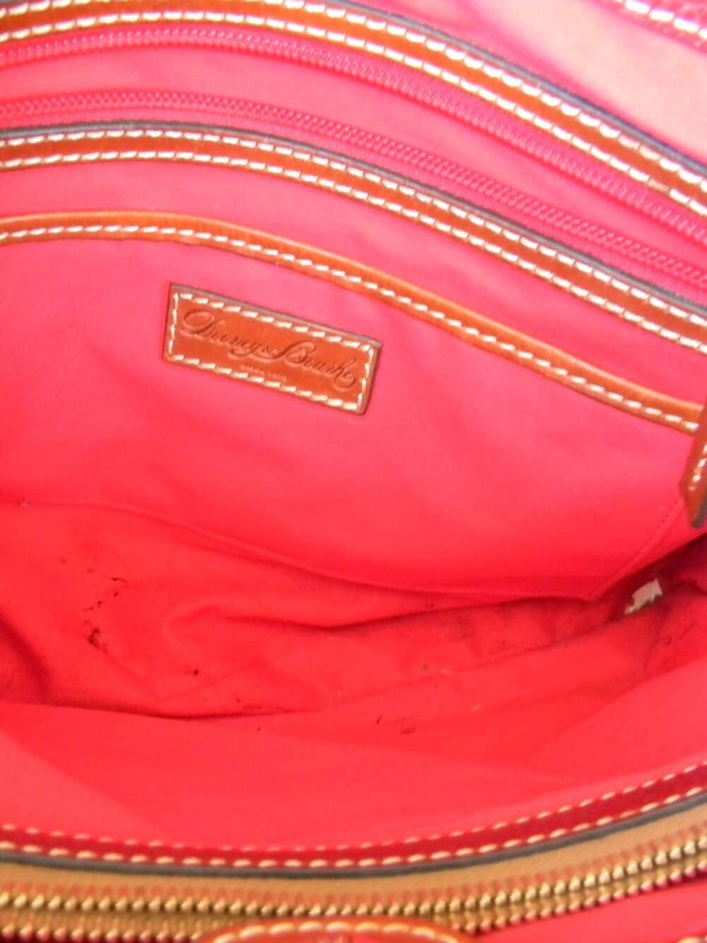 Dooney & Bourke CRANBERRY/WINE  Pebble Leather Brielle Tote - Picture 9 of 10